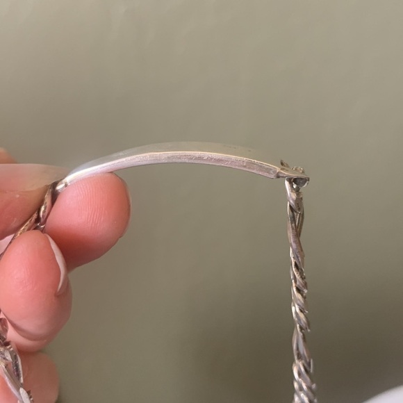 Italian Silver ID Bracelet 7” - Picture 6 of 12